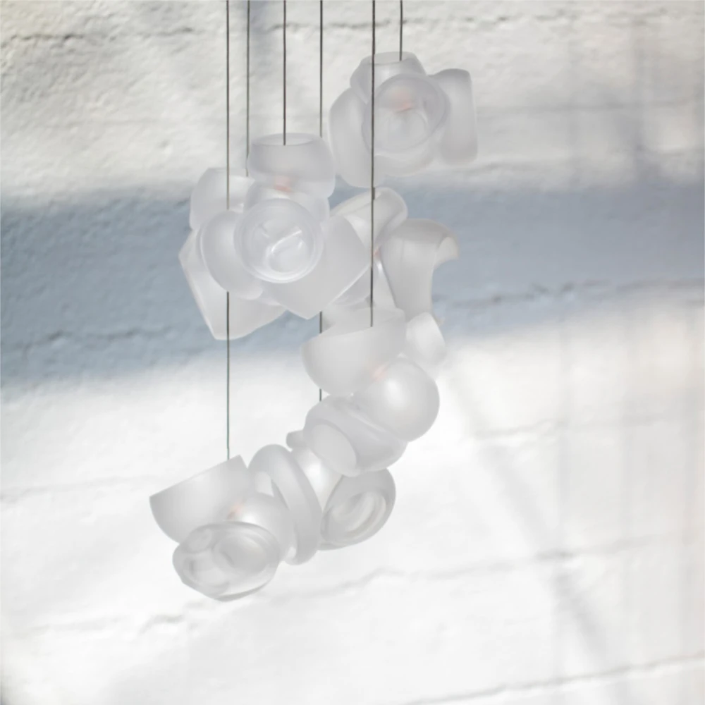 Trend Glass Stainless Steel G9 LED Chandelier Pendant