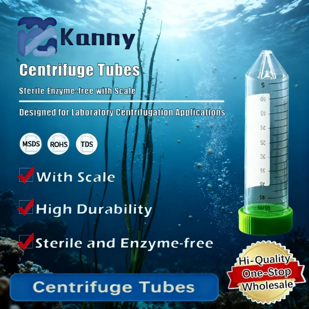 Centrifuge Tubes with Conical Bottom, Sterile, Enzyme-Free, with Graduation for Laboratory Applications Original Product