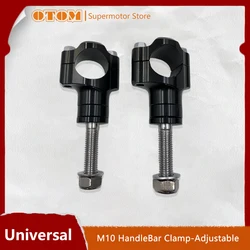 Motorcycle Accessories M10 Handlebar Clamp CNC Aluminum Alloy Adjustable Riser 1 1/8