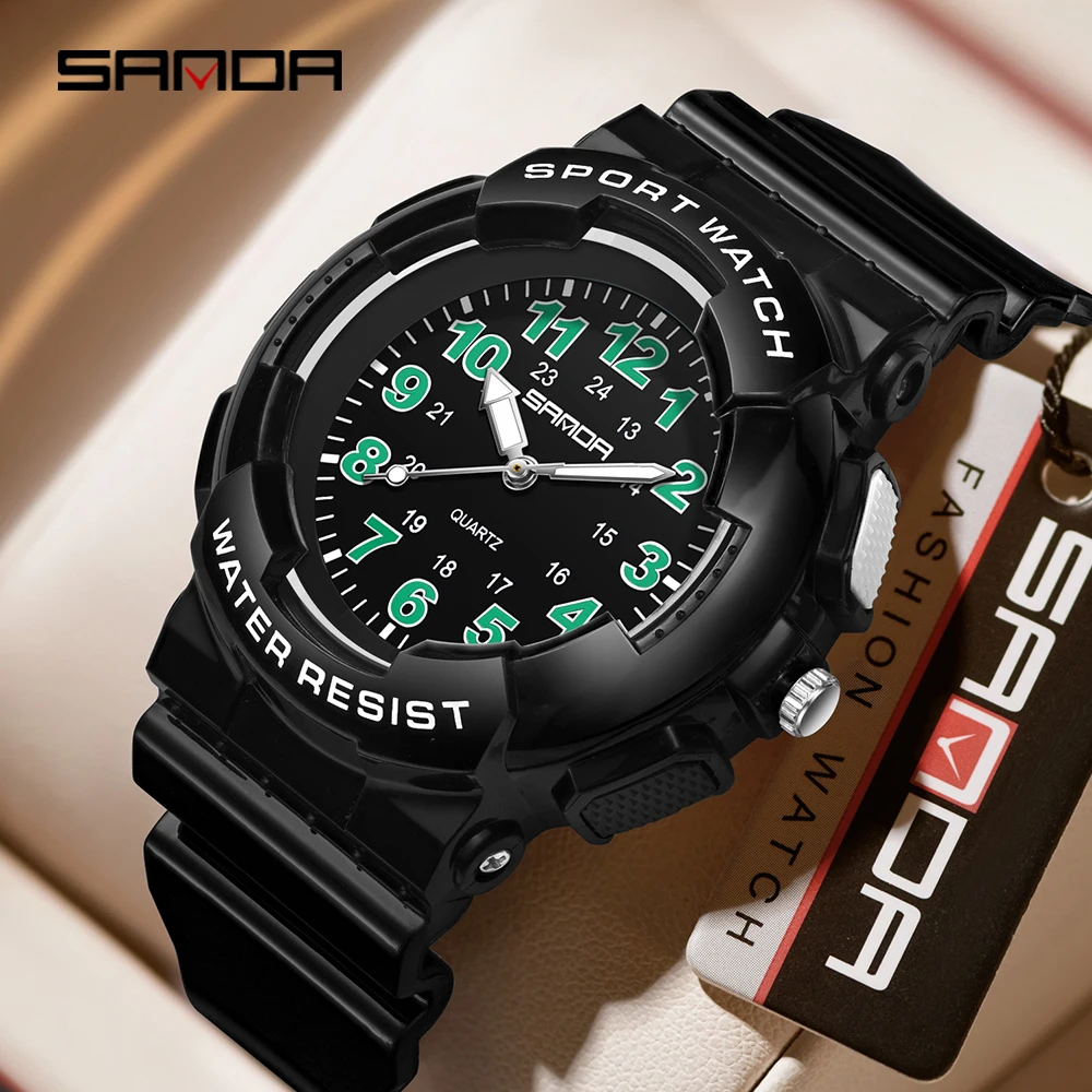 

SANDA Новинка 6316, модные мужские и женские электронные часы, многофункциональные водонепроницаемые модные студенческие электронные часы
