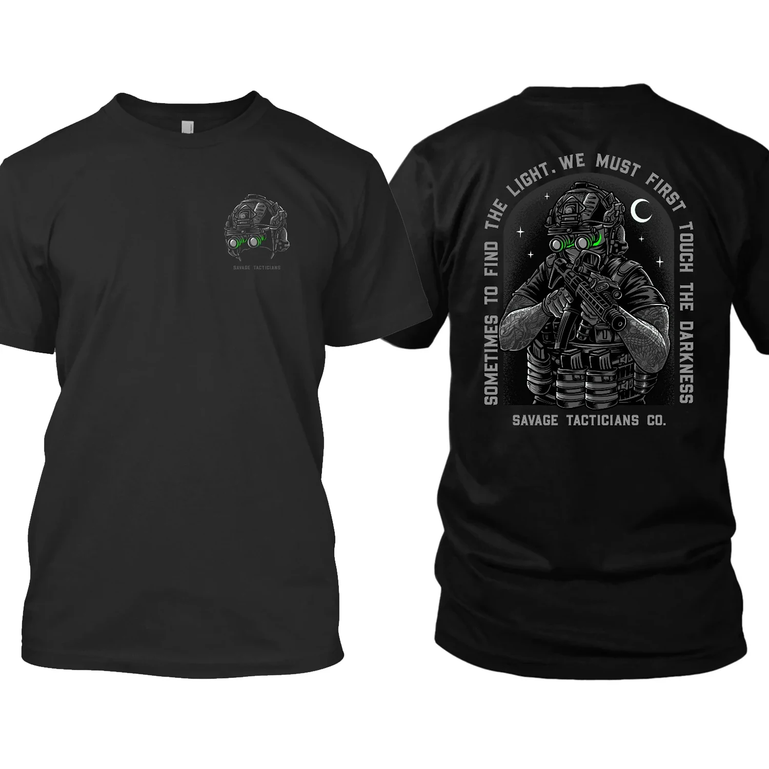 Men Clothes Oversize Tactical T-Shirts Streetwear 100% Cotton Loose Tops Breathable Personality Tee Military Enthusiast