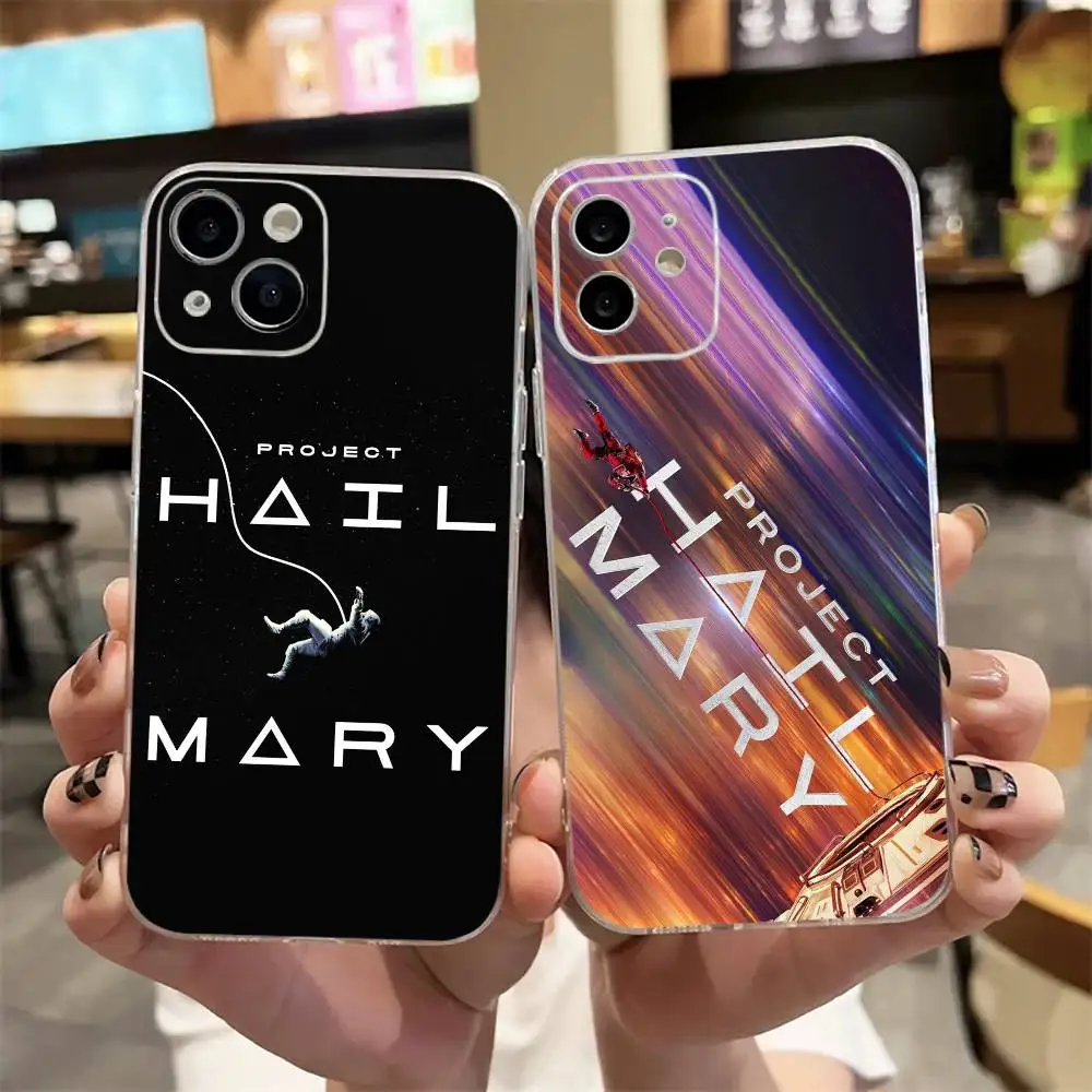 

Trendy Film Project Hail M-Mary Pillow Phone Case For iPhone17,16,15,14,13,12,11 Plus,Pro Max Soft Transparent Cover