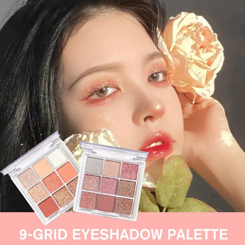 9 cores paleta de sombra diamante perolado fosco sombra contorno dos olhos maquiagem olhos shimmer cosméticos encantador e1j0