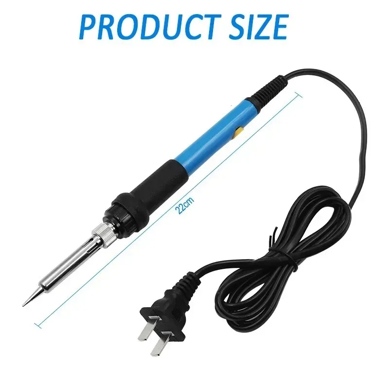 New Soldering Iron Adjustable Electric Tin Welder Temperature Station Solder 220V 110V 60W Welding Rework Heat Pencil Tips Tools