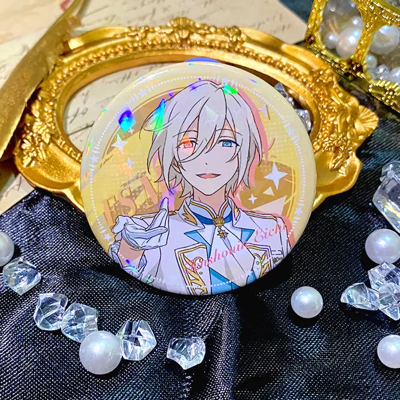 مجموعة من النجوم الانيمي Sakuma Rei Amagi Rinne Aoi Hinata Aoi Yuta دبابيس معدنية شارات شارة الطالب دبابيس الملابس حقيبة المدرسة