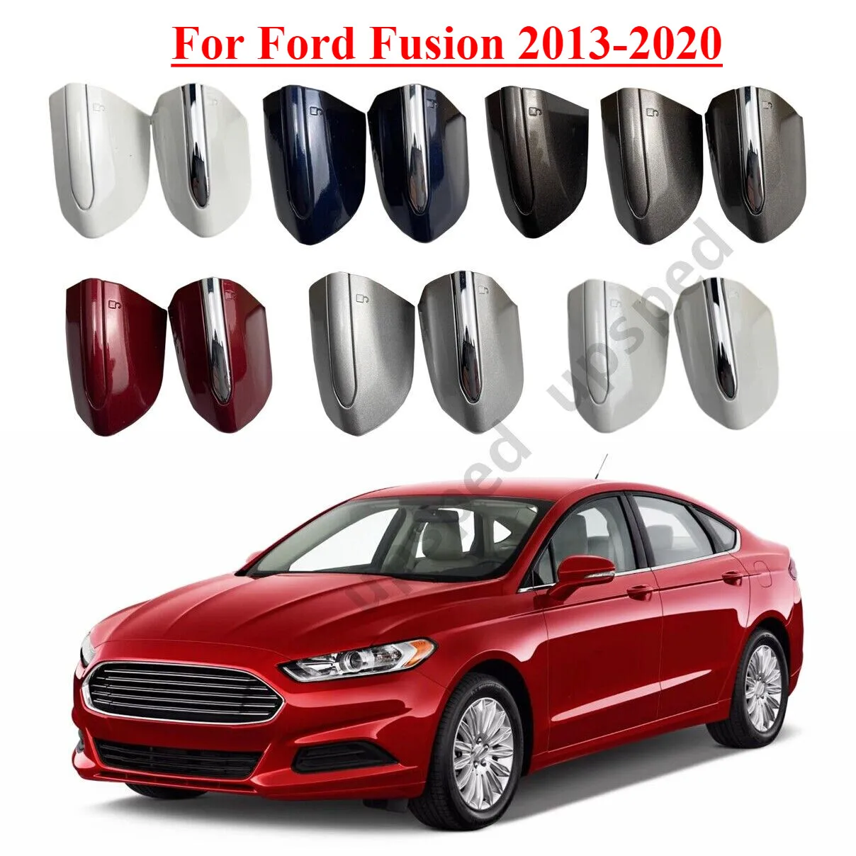 

Front Left Driver Side Door Handle Key Bezel Cover Cap For Ford Fusion 2013-2020
