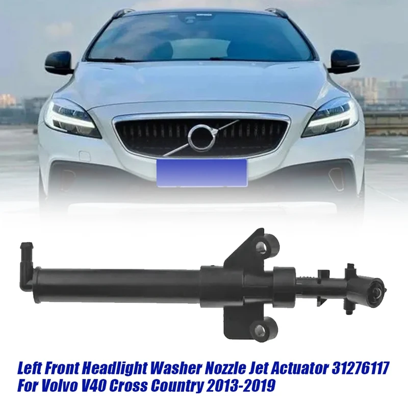 Front Headlight Washer Nozzle For Volvo V40 Cross Country 13-2019 Car Head Light Lamp Jet Actuator Nozzle