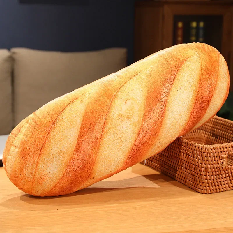 Giant Bread Plush Long Pillow Toy Soft Funny Simulation Food Toy Creative Cushion Birthday Present Christmas Gift