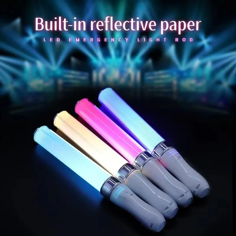 Customizable concert carnival glow sticks, party supplies, 15-color emergency power LED lights, cheerleading plastic glow sticks