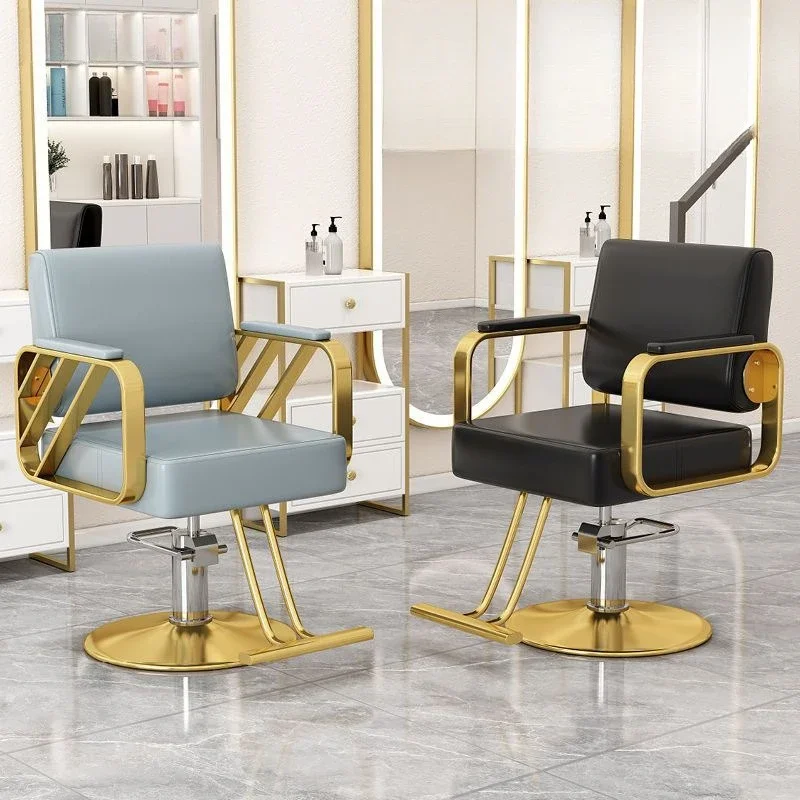 

Leather hair salon chair Barber shop lift rotating chair Barber chair,