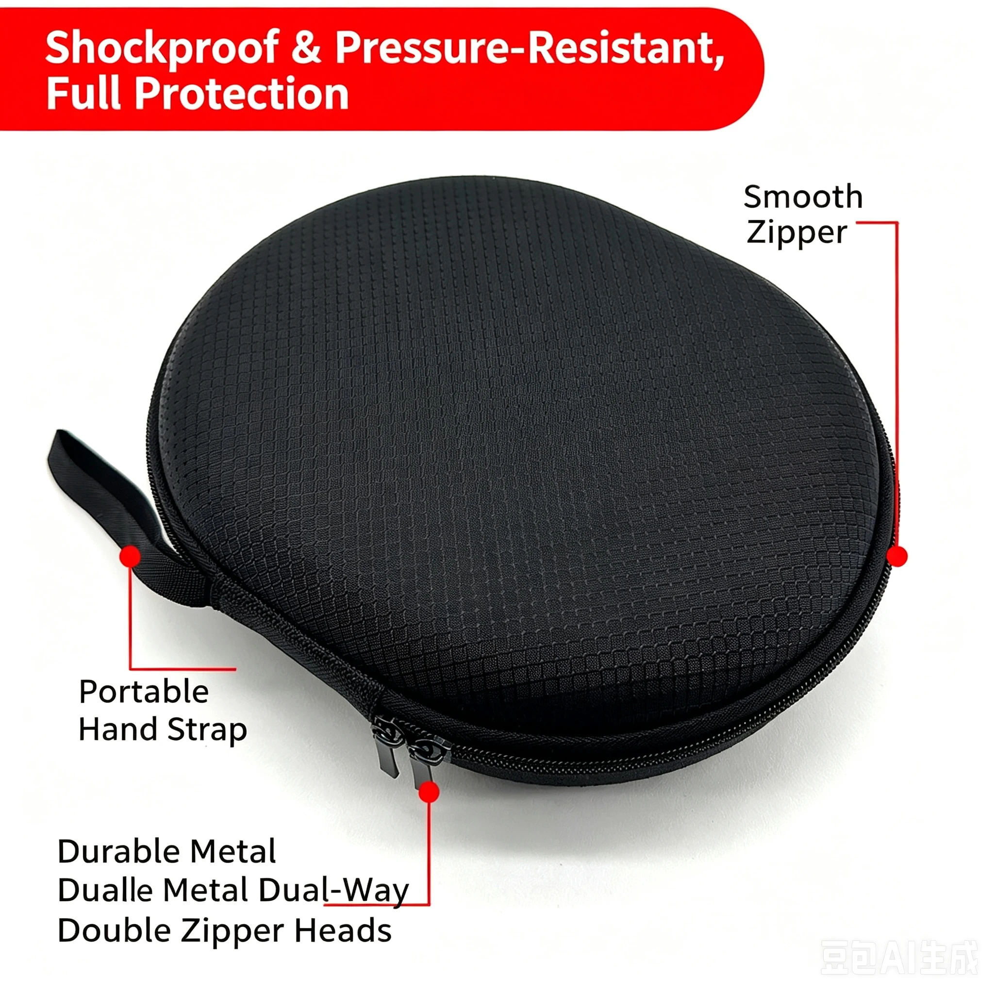 Headphone Headset Case Travel Carrying Hard Shell Compatible with EDIFIER W800BT FREE W860 W830 900NB MT6PRO Headphones view 5