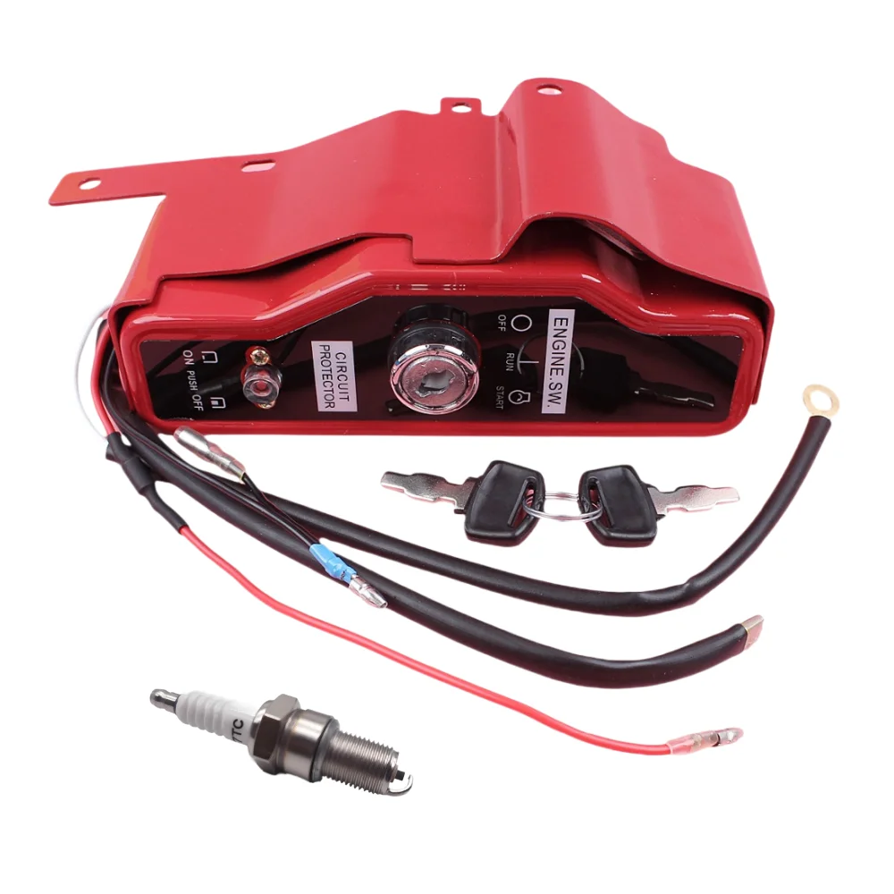 Ignition Switch Box with 2 Keys For Honda GX390 GX340 13HP 11HP Lawn Mower Gas Engine Motor Spare Part motosierra gasolina