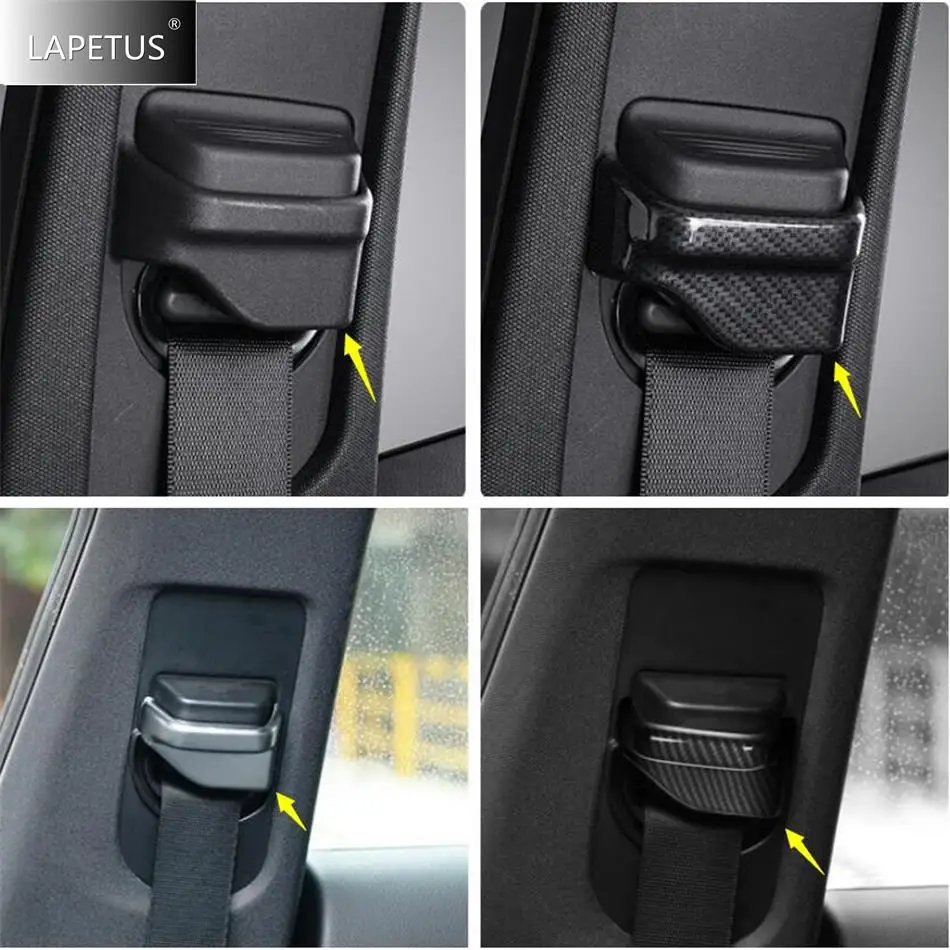 

Car Safety Seat Belt Buckle Decor Frame Cover Trim For Mercedes Benz C Class W205 C200 C260 GLC X253 E Class W213 Accessories