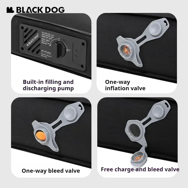 Naturehike BLACKDOG Aufblasbare Matratze Outdoor Ultraleicht Selbstaufblasendes Schlafbett Tragbares tragbares aufblasbares Sitzkissen