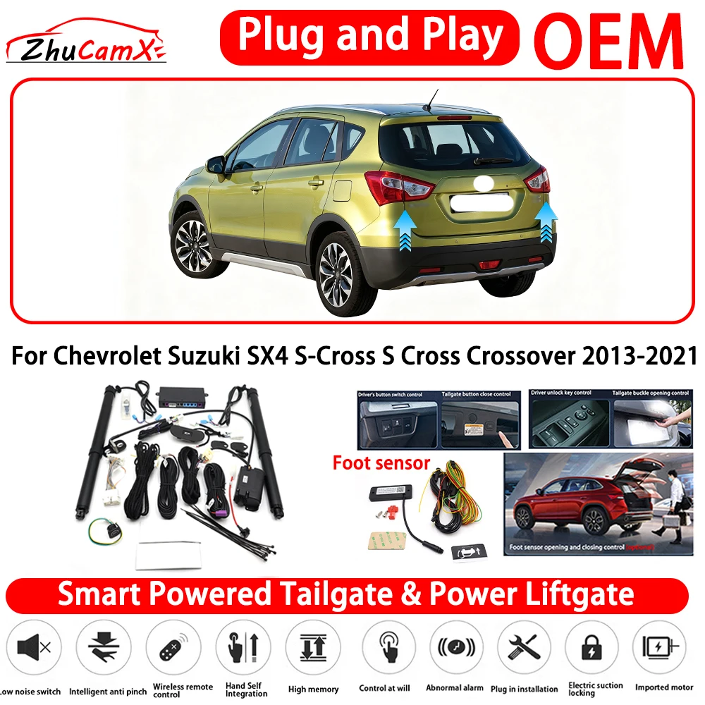 for Chevrolet Suzuki SX4 S-Cross S Cross Crossover 2013-2021 Smart Powered Tailgate Power Liftgate Automatic Rear Trunk Tailgate