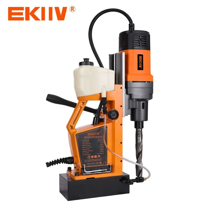 MW-32B Industrial Magnetic Drill Brushless Motor & Variable Speed 60mm Annular Cutter for Steel Pipe/Cable/Openings