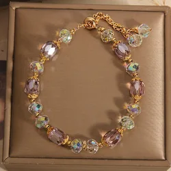 Fashion Shiny Crystal Hand Woven Bracelet for Women Personalized Exquisite Cuffs Bracelet Jewelry Accessories Anniversary Gift