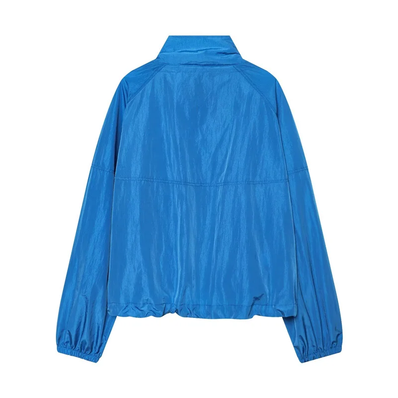 Guobioziy Women's Coat 2026 Spring and Autumn New High-Neck Drawstring Short Lightweight Sun-Proof Jacket Casual and Versatile