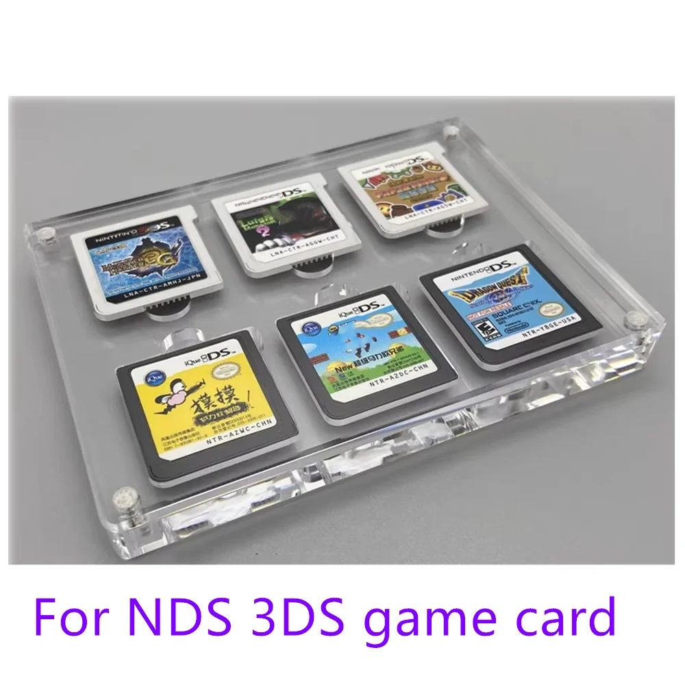 High Quality Ultra High Definition Acrylic Collection Display Protective Box for Nintendo Dual screen/NDS/3DS Clear Boxes