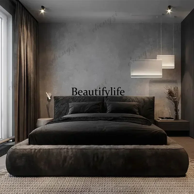 D178 Modern Unique Beds Under Storage Nightstands Queen Size Bed Frames Headboard Luxury Camarotes Para Dormitorio