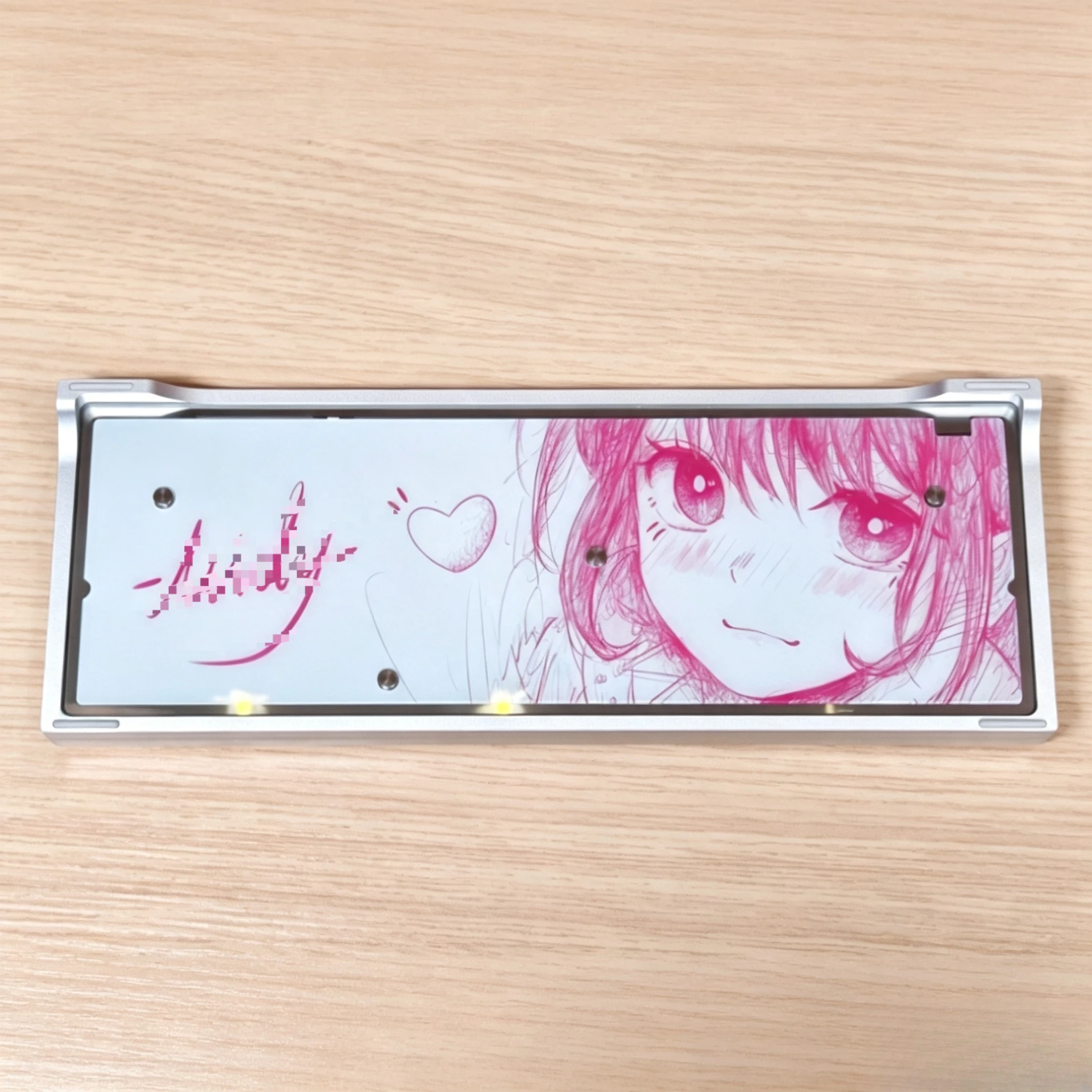 GLS60 Transparent Glass Case Customized Gh60 High-end CNC Aluminum Shell for Wooting Rakkazs60 Mechanical Keyboard Accessories
