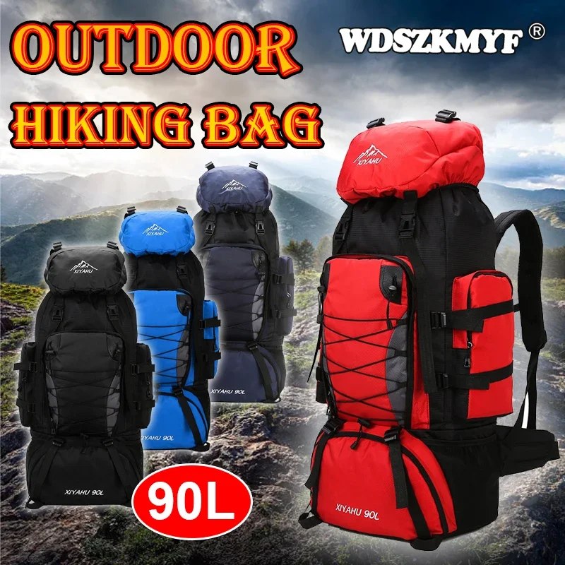 

90L Waterproof Hiking Camping Backpack Trekking Bag Rucksack Large Capacity Travel Outdoor Sports Bags Camping Equipment