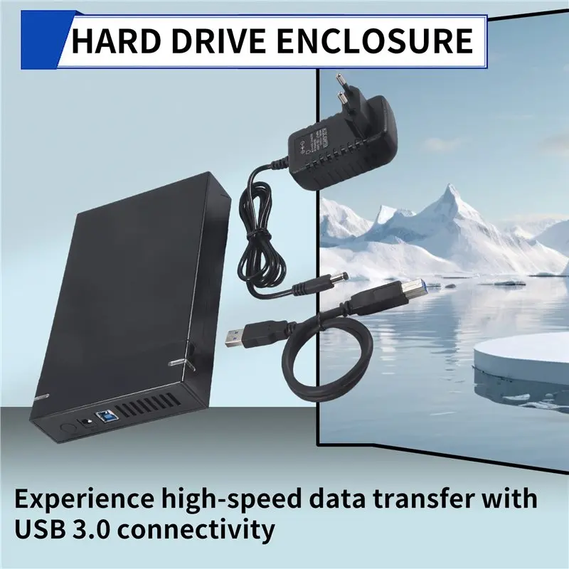 A23F-3.5 Inch SATA To USB 3.0 HDD Case - External Hard Drive Enclosure, Data Transfer,HDD Box For PC And Laptop