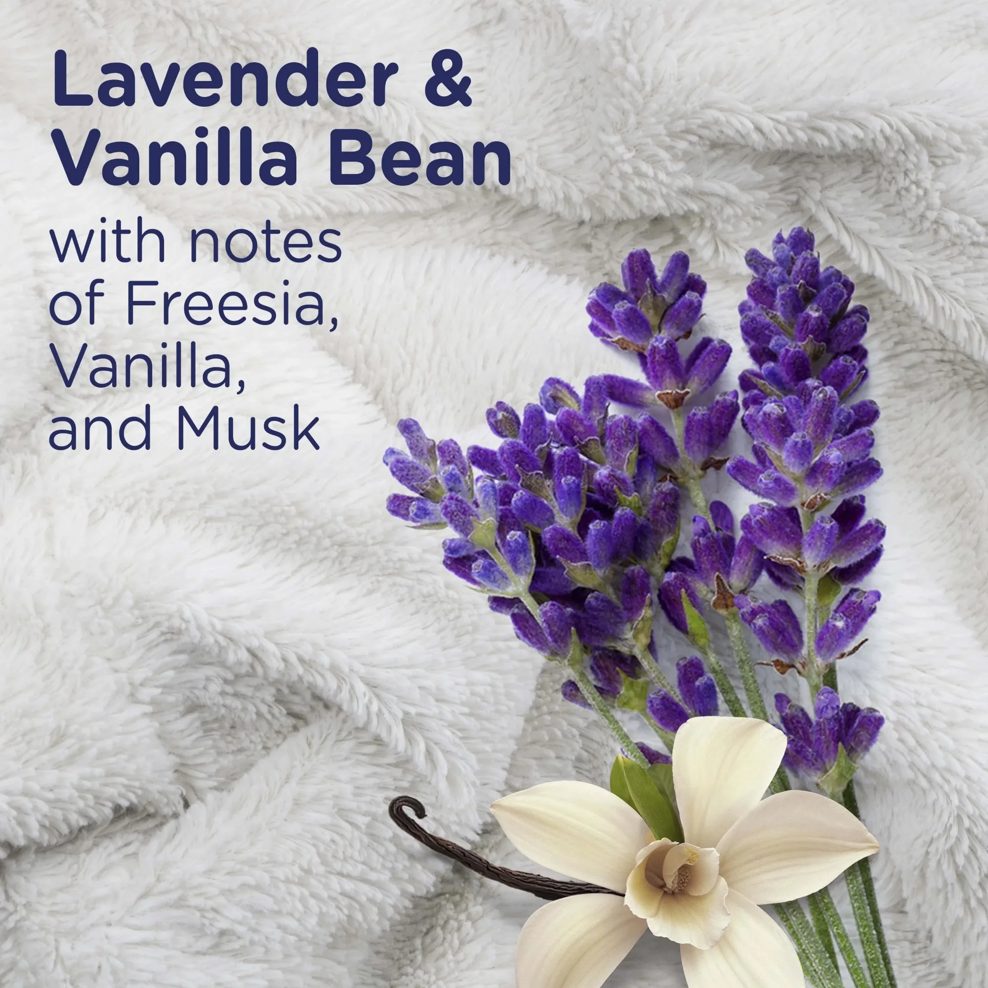 منعم الأقمشة السائلة فائقة النعومة، هادئ، لافندر وفانيليا، 93 أونصة سائلة، 138 تحميلًا