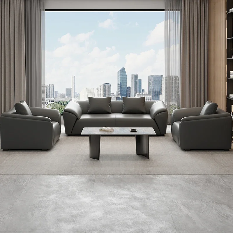 Modern Simple Coffee Table for Office Compact Size Easy Assembly Smooth Surface Thickened Panel Solid Construction Noise Free
