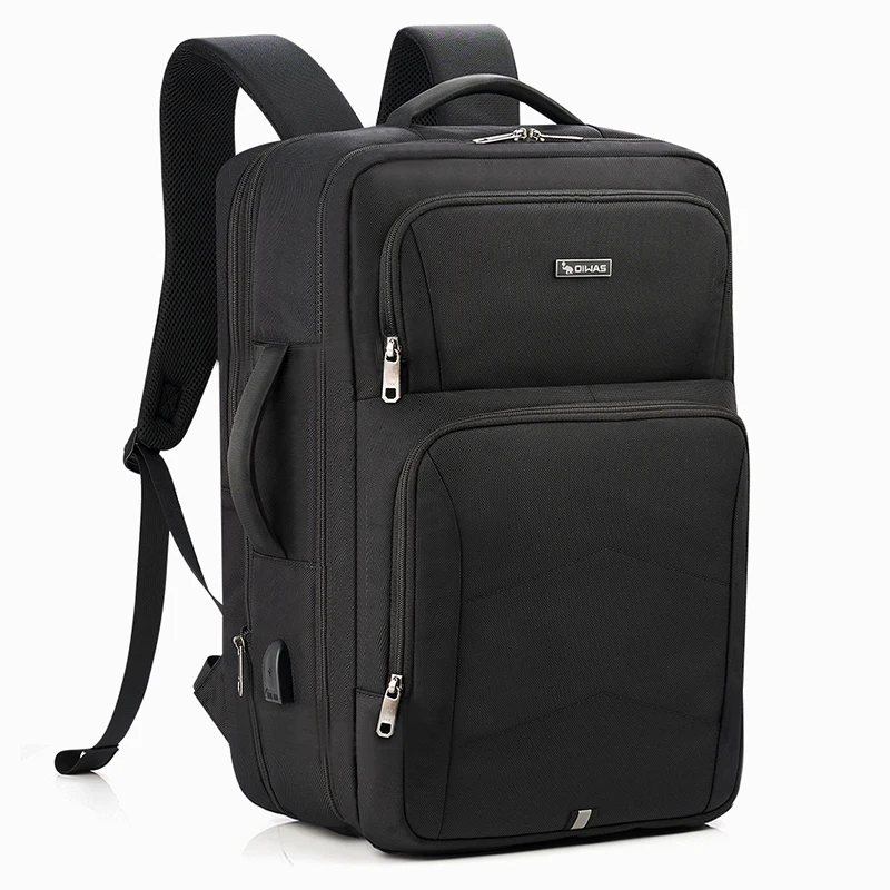 OIWAS Large Capacity Expandable Laptop Backpack USB Charging Port 17.3Inch Waterproof Business Travel Computer Bag for Men Women