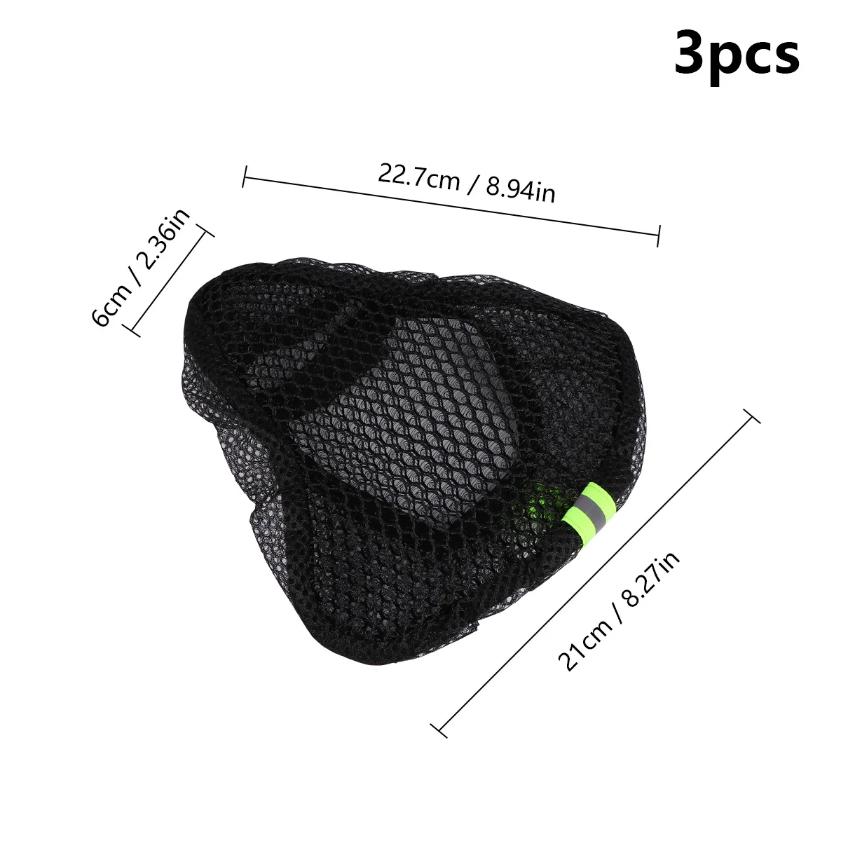 

3 Pcs Bike Seat Pad Cover Protective Saddle Bike Seat Cover Lightweight Black Pad Sunscreen Riding Accessories