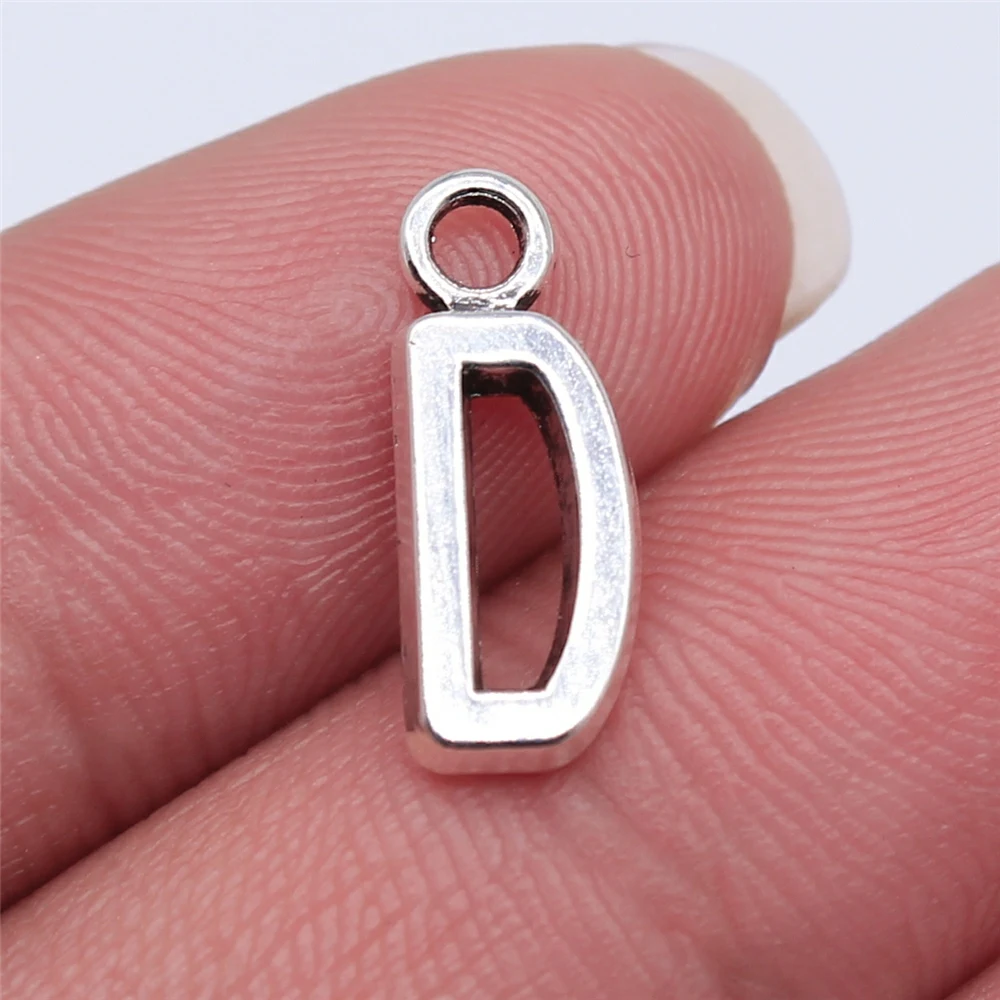 26pcs 16mm Alphabet A-Z Letters Charm Antique Silver Plated Pendants Making DIY Handmade Tibetan Finding Jewelry