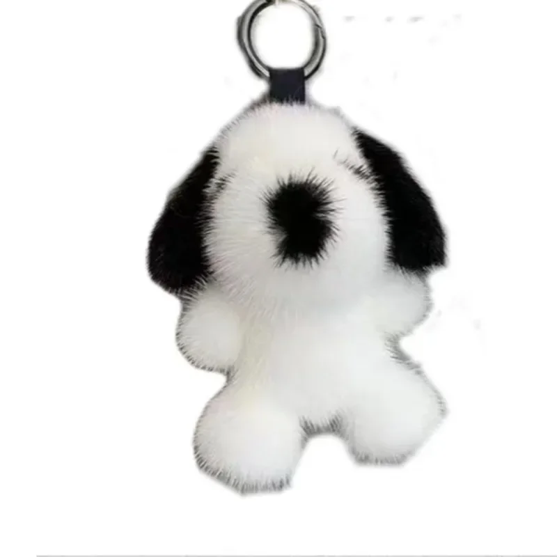 Snoopy Keychain Cartoon Animation Around Plush Baby Pendant Creative Backpack Car Key Furry Dog Key Ring Ladies Key Chain Gift