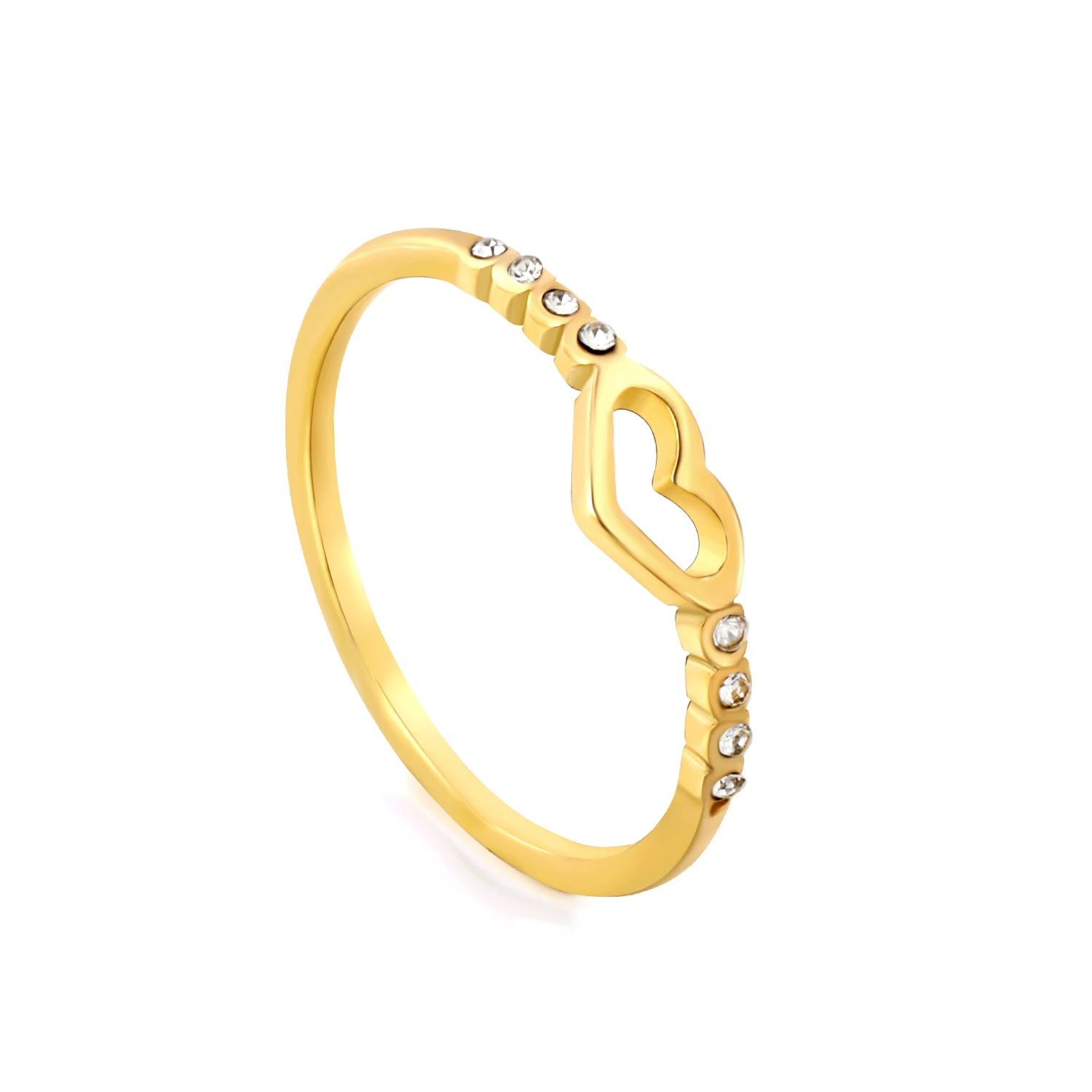 LUXUSTEEL Set anillos Stainless Steel Rings For Women Men Golden Size 6-9 Engagement Ring Finger Jewelry Stainless Steel