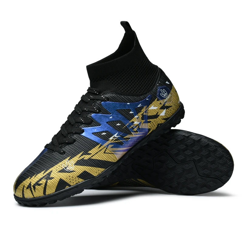 

2025 Football Shoes Mens Boys Professional Football Boots TF/FG Soccer Shoes High Ankle Kids Cleats Training Sport Sneakers Outd