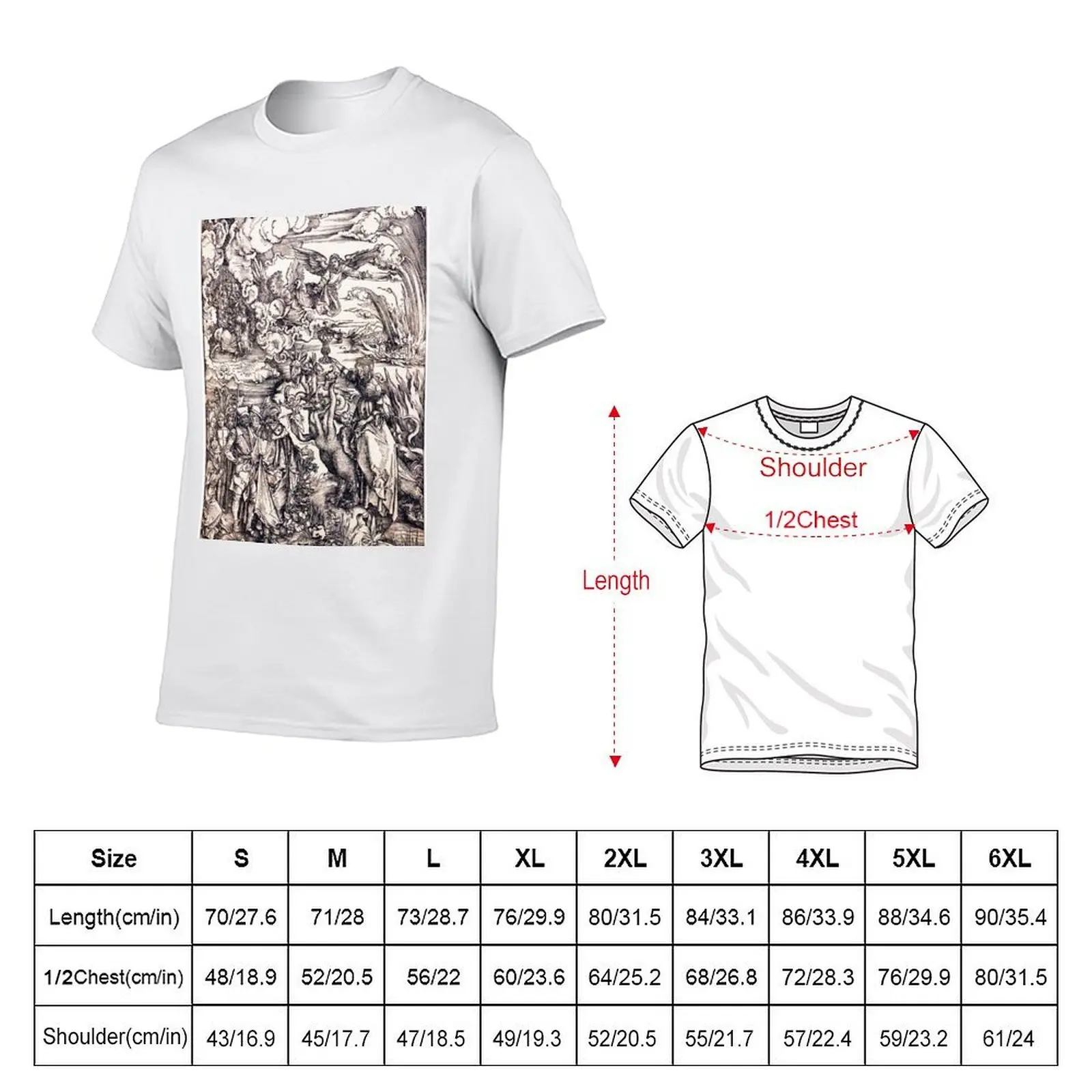 HD Babylon the Great, by Albrecht Dürer (1497) T-Shirt luxury designer summer 2026 men t shirts
