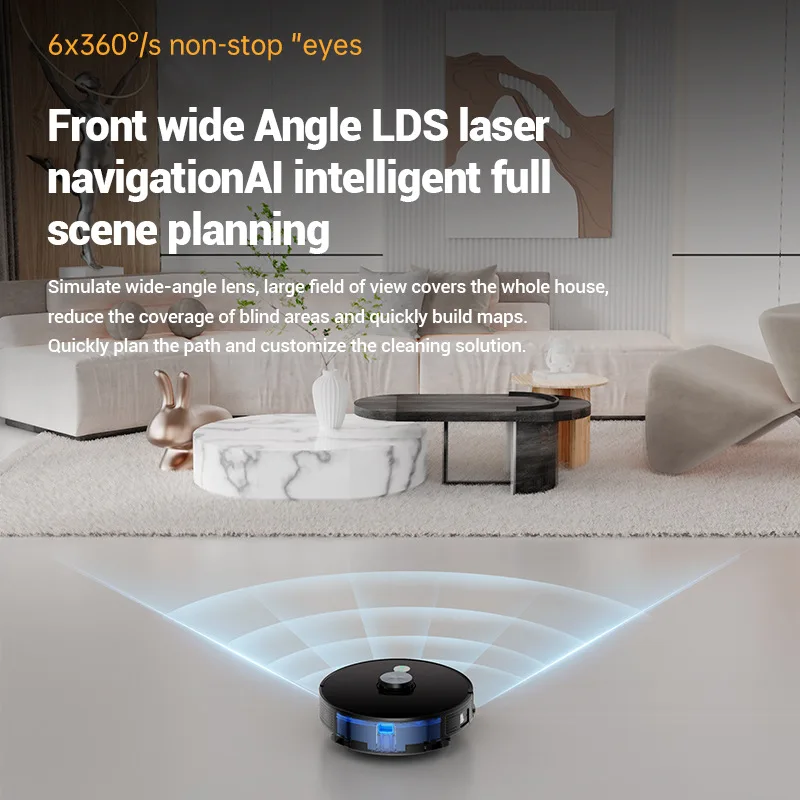Laser Sweeping Robot Fully Automatic Vacuum Cleaner National House Planning Smart Small Appliance Household Sweeping Machine