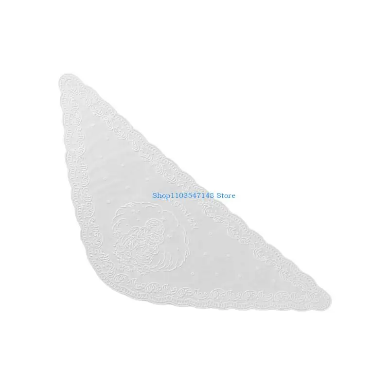 

P88B Stylish Faith Inspired Headscarf Scarf Feature Intricated Embroidery Designing for Religious Occasion Trendy Daily