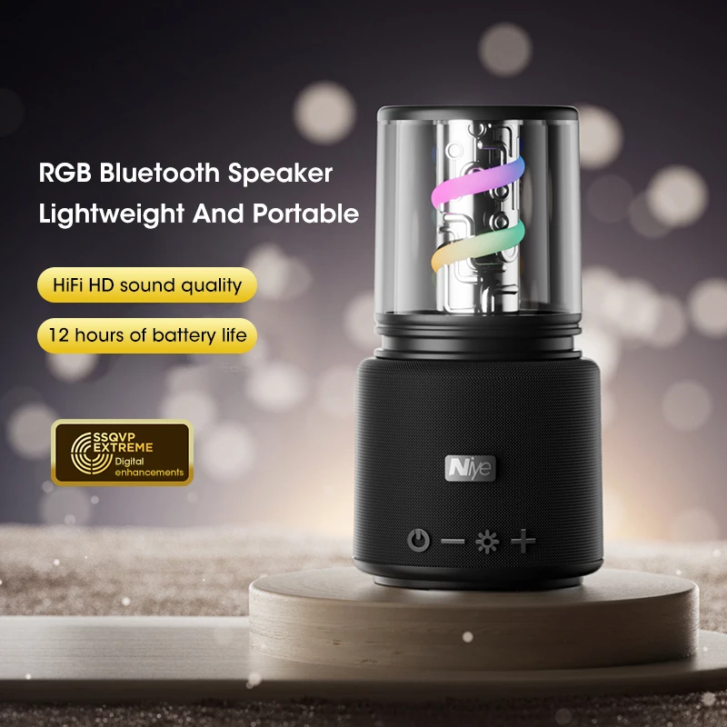 

Wireless Bluetooth Speaker Waterproof Convenient HiFi Surround Subwoofer Type-C Charging for Home and Outdoor