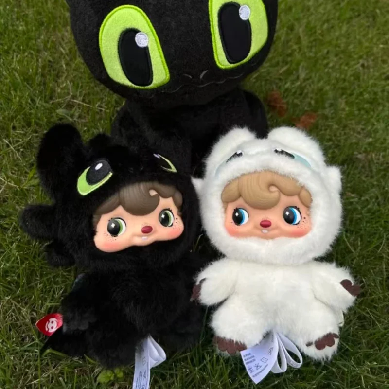 Para v4 labubu bonito múltiplas séries elf aventura roupas bib calças macacão animal temático pingente roupa traje acessórios