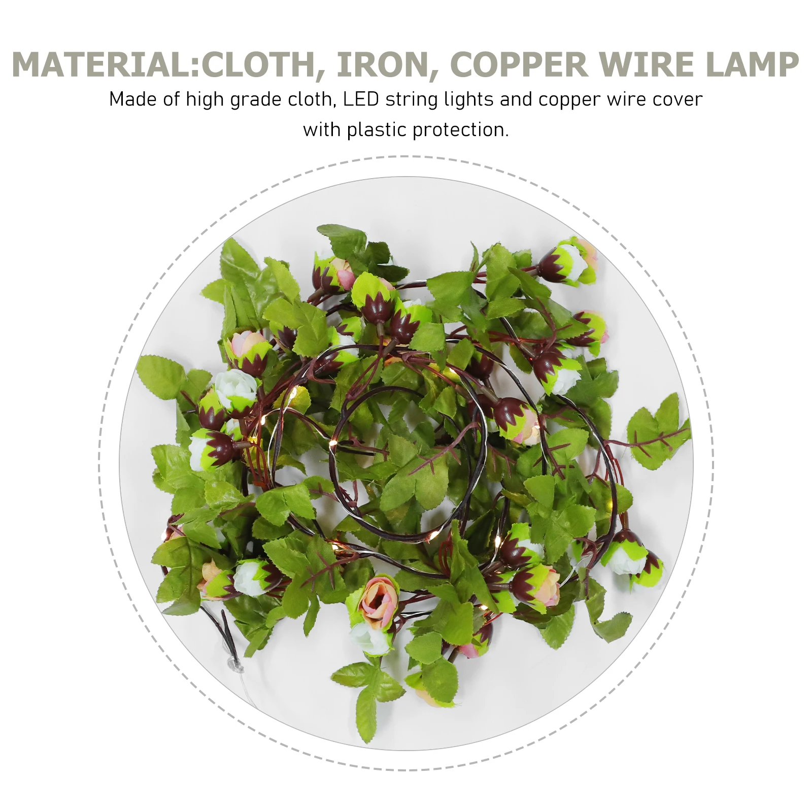 

Flower String Led Fairy Lights Wedding Party Decorations Powered Splashproof Sun-Proof Artificial Vine Simulated