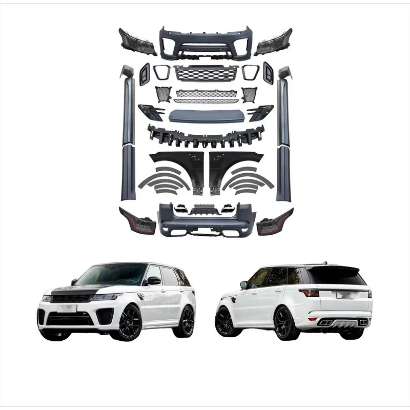 

High Quality 2020 SVR Style Facelift Upgrade Body Kit for Range Rover Sport L494 2014-2017 Includes Engine Hood and Bumper