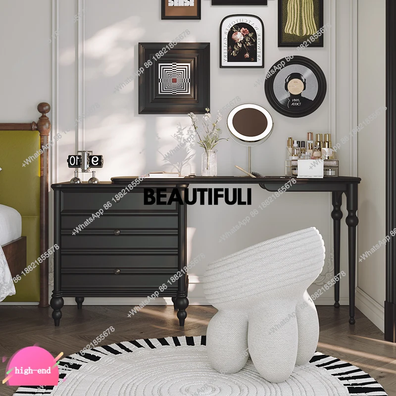 

Вращающийся французский скандинавский комод, ящик для спальни, дизайн, современный роскошный туалетный столик для макияжа, черные женщины, Tocador Maquillaje, мебель для дома