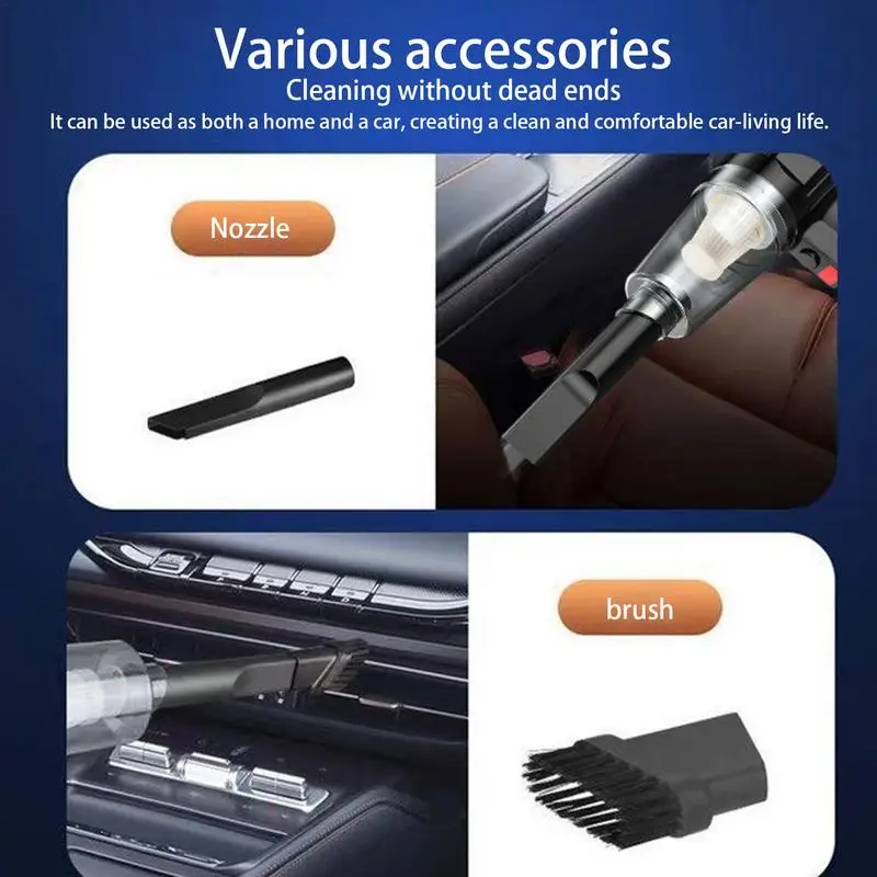 Lightweight Vacuum Cleaner USB Auto Wireless Cleaner Powerful 9000pa Suction Handheld Vacuum For Car Accessories