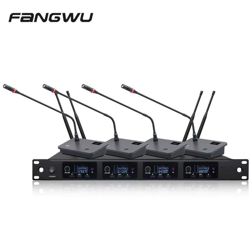 

Профессиональный беспроводной микрофон UHF с 4 каналами для семейного караоке