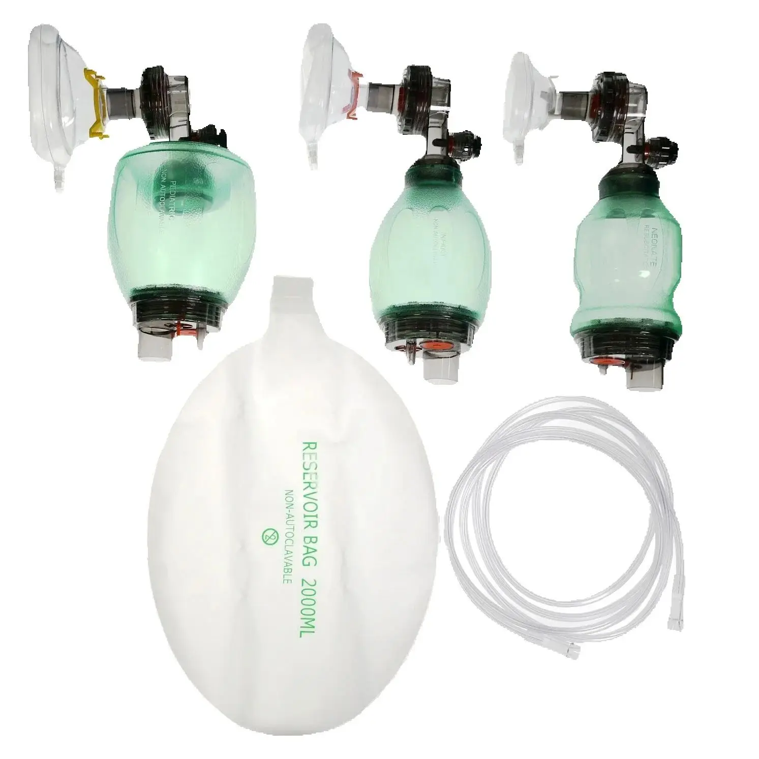 Artificial Resuscitator Emergency Ambu Bag Manual Resuscitator for First Aid Manual PVC Adult/Child Resuscitation Ambu Bags