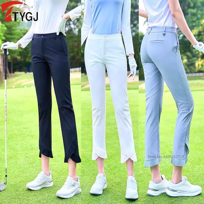 pantalones-de-golf-cortos-para-mujer-ttygj-impermeables-con-volantes-casuales-ajustados-delgados-elasticos-con-pliegues-en-el-dobladillo-estilo-elegante