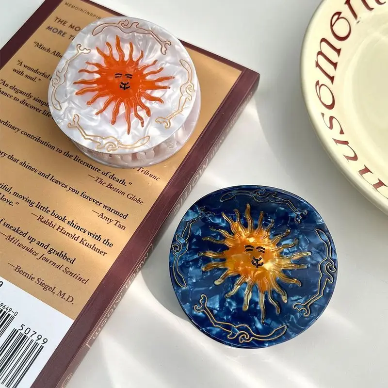 

1 шт., заколка в виде акулы в европейском и американском стиле, высококачественная заколка для волос с рисунком солнца, персонализированный аксессуар для волос, новый стиль