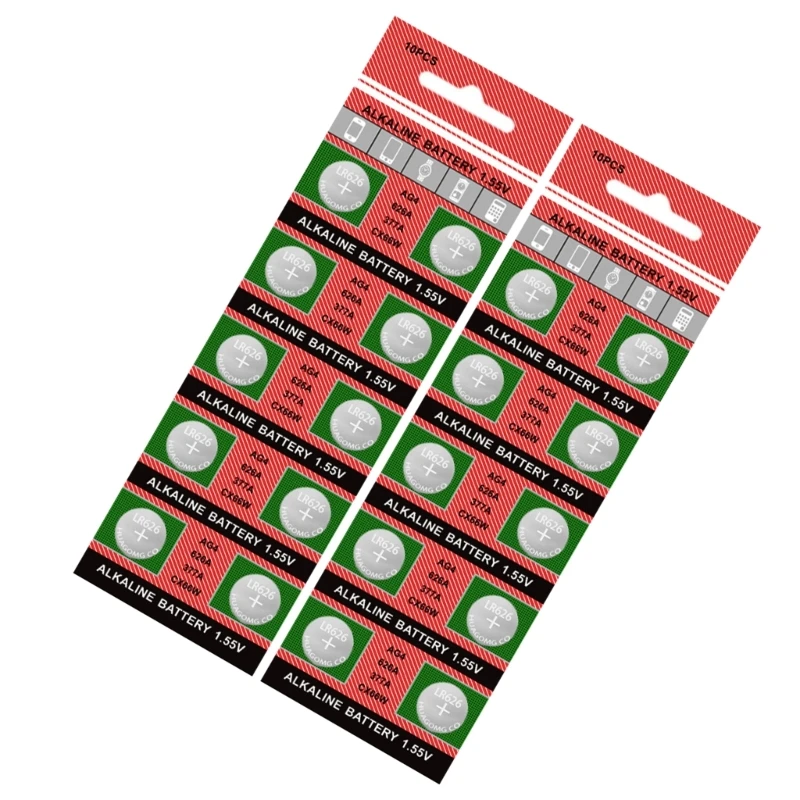 Multipacks AG4/377/LR626 ساعة بطارية طويلة العمر بطاريات خلايا العملة 20 قطعة/10 قطعة دروبشيب