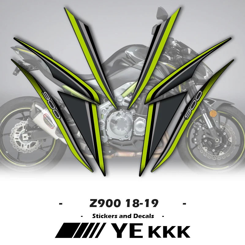 

Для Kawasaki Z900 2018-2019 Новинка металлический цвет OEM Реплика мотоциклетная обтекательная наклейка переводная картинка 18-19 полностью автомобильные наклейки